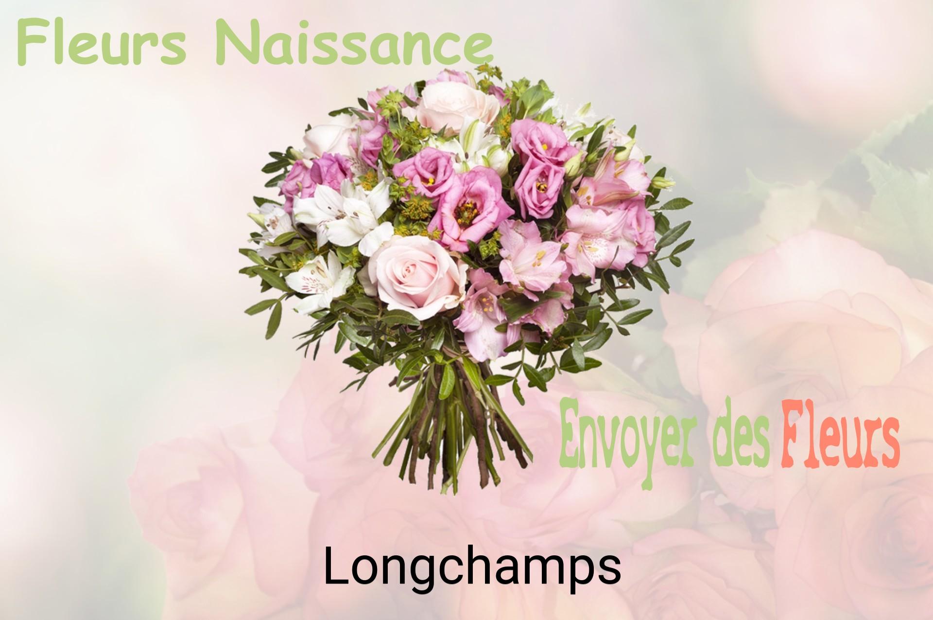 Bouquet de fleurs de naissance livré à Longchamps
